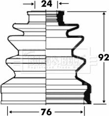 Borg & Beck BCB2815 - Маншон, полуоска vvparts.bg