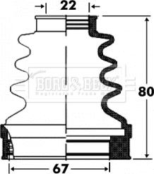 Borg & Beck BCB2870 - Маншон, полуоска vvparts.bg