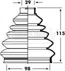 Borg & Beck BCB2354 - Маншон, полуоска vvparts.bg