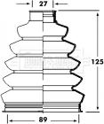 Borg & Beck BCB2358 - Маншон, полуоска vvparts.bg