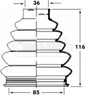 Borg & Beck BCB2360 - Маншон, полуоска vvparts.bg