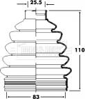 Borg & Beck BCB2363 - Маншон, полуоска vvparts.bg