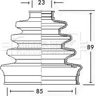 Borg & Beck BCB2286 - Маншон, полуоска vvparts.bg