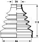 Borg & Beck BCB2799 - Маншон, полуоска vvparts.bg