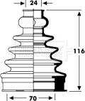 Borg & Beck BCB2796 - Маншон, полуоска vvparts.bg