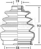 Borg & Beck BCB2767 - Маншон, полуоска vvparts.bg