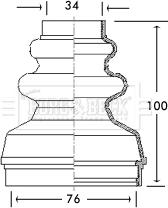 Borg & Beck BCB2736 - Маншон, полуоска vvparts.bg