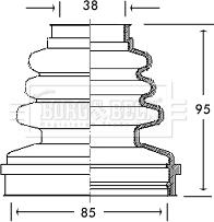 Borg & Beck BCB2737 - Маншон, полуоска vvparts.bg