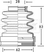 Borg & Beck BCB2771 - Маншон, полуоска vvparts.bg