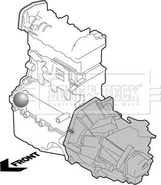 Borg & Beck BEM4038 - Окачване, двигател vvparts.bg