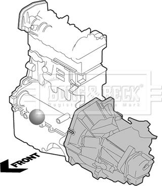 Borg & Beck BEM4100 - Окачване, двигател vvparts.bg