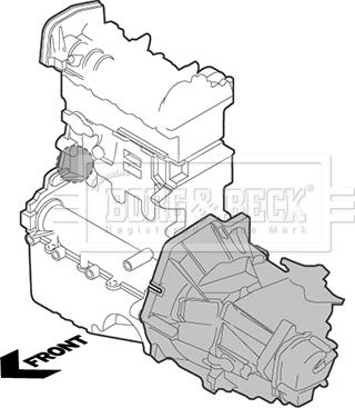 Borg & Beck BEM4119 - Окачване, двигател vvparts.bg