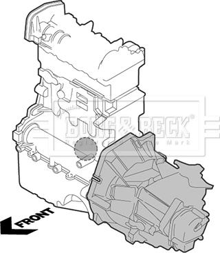 Borg & Beck BEM4205 - Окачване, двигател vvparts.bg