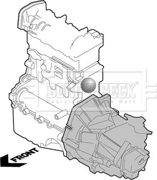 Borg & Beck BEM3872 - Окачване, двигател vvparts.bg