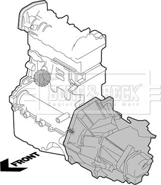 Borg & Beck BEM3108 - Окачване, двигател vvparts.bg