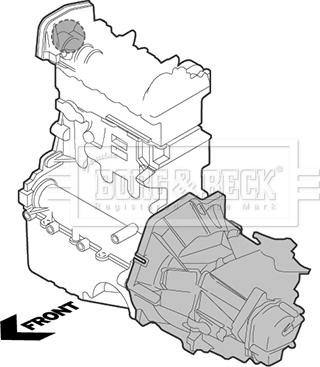 Borg & Beck BEM4393 - Окачване, двигател vvparts.bg