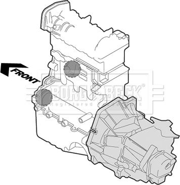 Borg & Beck BEM3278 - Окачване, двигател vvparts.bg