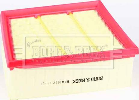 Borg & Beck BFA2637 - Въздушен филтър vvparts.bg