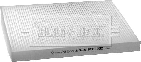 Borg & Beck BFC1002 - Филтър купе (поленов филтър) vvparts.bg