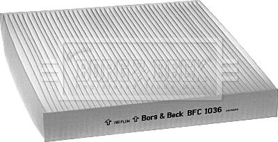 Borg & Beck BFC1036 - Филтър купе (поленов филтър) vvparts.bg