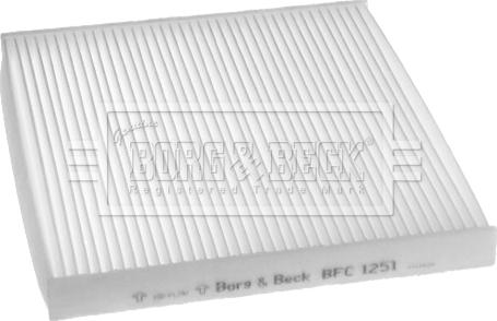 Borg & Beck BFC1251 - Филтър купе (поленов филтър) vvparts.bg