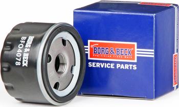 Borg & Beck BFO4078 - Маслен филтър vvparts.bg