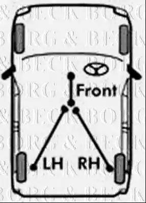 Borg & Beck BKB3278 - Жило, ръчна спирачка vvparts.bg