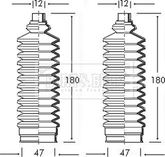 Borg & Beck BSG3001 - Комплект маншон, кормилно управление vvparts.bg