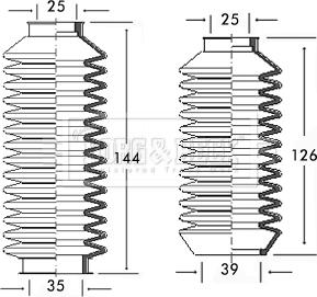 Borg & Beck BSG3074 - Комплект маншон, кормилно управление vvparts.bg