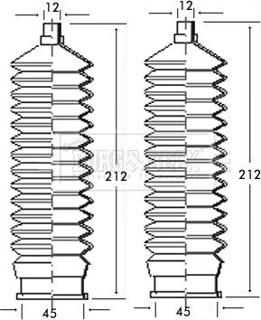 Borg & Beck BSG3139 - Комплект маншон, кормилно управление vvparts.bg