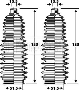 Borg & Beck BSG3354 - Комплект маншон, кормилно управление vvparts.bg