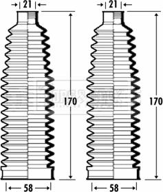 Borg & Beck BSG3356 - Комплект маншон, кормилно управление vvparts.bg