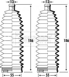 Borg & Beck BSG3360 - Комплект маншон, кормилно управление vvparts.bg