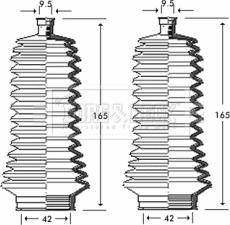 Borg & Beck BSG3249 - Комплект маншон, кормилно управление vvparts.bg