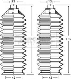 Borg & Beck BSG3240 - Комплект маншон, кормилно управление vvparts.bg