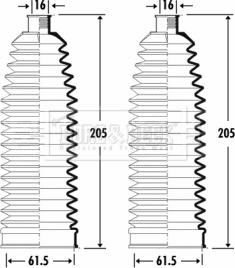 Borg & Beck BSG3264 - Комплект маншон, кормилно управление vvparts.bg