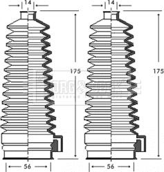 Borg & Beck BSG3235 - Комплект маншон, кормилно управление vvparts.bg