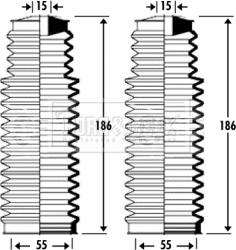 Borg & Beck BSG3275 - Комплект маншон, кормилно управление vvparts.bg