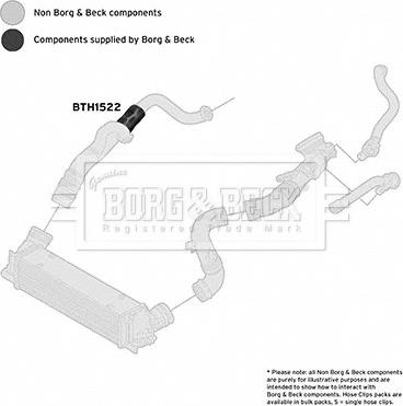 Borg & Beck BTH1522 - Въздуховод за турбината vvparts.bg