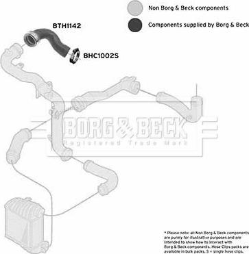 Borg & Beck BTH1142 - Въздуховод за турбината vvparts.bg