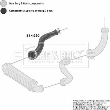 Borg & Beck BTH1330 - Въздуховод за турбината vvparts.bg