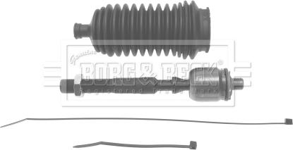 Borg & Beck BTR4988K - Аксиален шарнирен накрайник, напречна кормилна щанга vvparts.bg