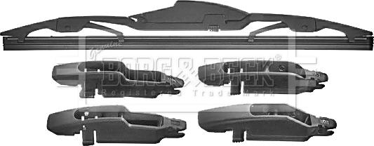 Borg & Beck BW11R.10 - Перо на чистачка vvparts.bg