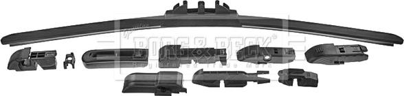 Borg & Beck BW18F.10 - Перо на чистачка vvparts.bg