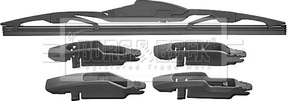 Borg & Beck BW12R.10 - Перо на чистачка vvparts.bg