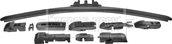 Borg & Beck BW17F - Перо на чистачка vvparts.bg