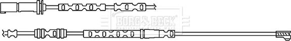 Borg & Beck BWL3095 - Предупредителен контактен сензор, износване на накладките vvparts.bg