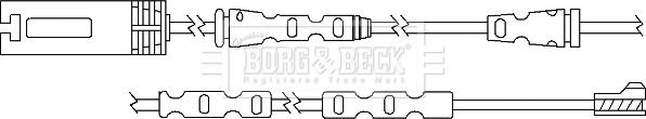 Borg & Beck BWL3059 - Предупредителен контактен сензор, износване на накладките vvparts.bg