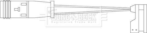 Borg & Beck BWL3069 - Предупредителен контактен сензор, износване на накладките vvparts.bg
