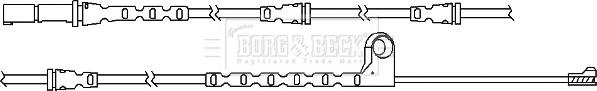 Borg & Beck BWL3066 - Предупредителен контактен сензор, износване на накладките vvparts.bg